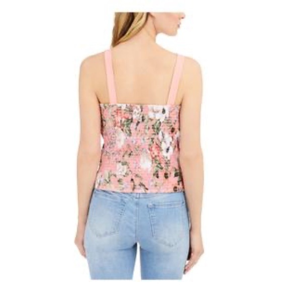 INC International Concepts Plus Light Pink Floral Tank Top - New - Size 1X - Picture 2 of 5